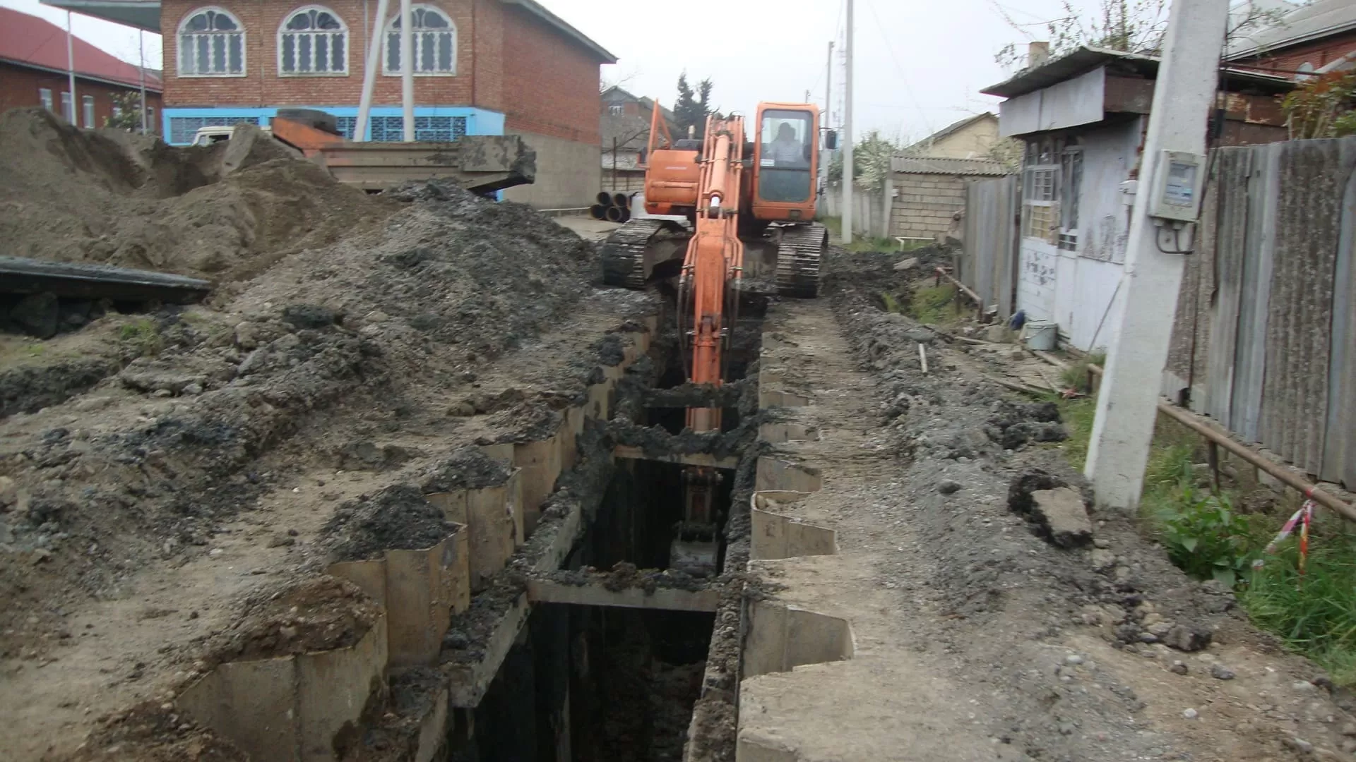 Gence şehri kanalizasyon alt yapı işleri gallery image